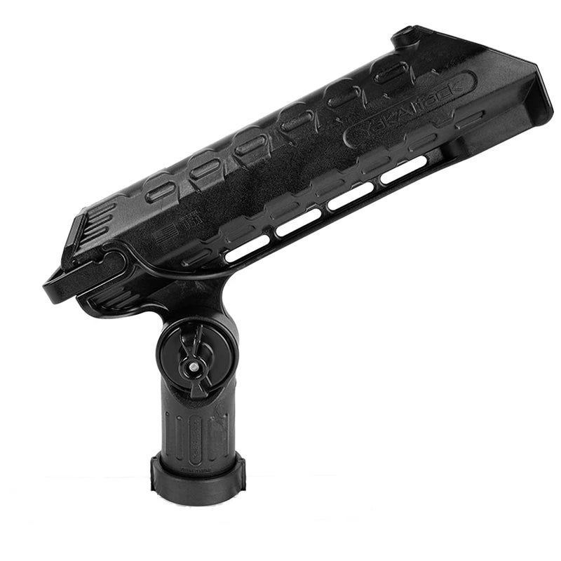 YakAttack AR Tube Rod Holder with LockNLoad Track Mount | Spinning & Casting Rod Compatible | Marine Grade Polymer | Fishing Kayak Track Mount Accessories | Made in The USA - Image 1